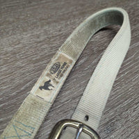 Stiff Nylon Halter *gc/fair, dirty, stains, edge rubs, v.faded & discolored
