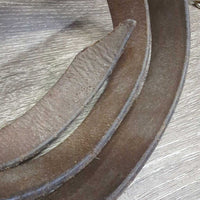 23.5" Nose Chain, 59" Short Leather Lead Shank "Millarville 2003" *gc/fair, older, residue, sticky, scraped edges, chips, rubs
