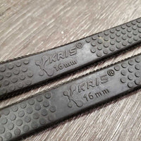 Pr Rubber Reins, elastic insert *xc, mnr dirt, residue?melted, rubs & hair
