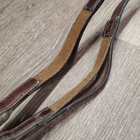 Pr Rubber Reins, elastic insert *xc, mnr dirt, residue?melted, rubs & hair
