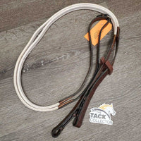 Pr Rubber Reins *gc, clean, stains, mnr thin/rubbed edges, paint? stains
