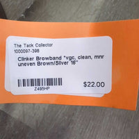 Clinker Browband *vgc, clean, mnr uneven
