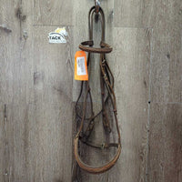 FS Rsd Soft Narrow Bridle *gc, older, v.tight keepers, creases, dents, edge scrapes
