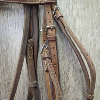 FS Rsd Soft Narrow Bridle *gc, older, v.tight keepers, creases, dents, edge scrapes
