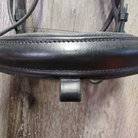 Monocrown Dressage Bridle, Buckles, Bling, Plain Reins *vgc, NO Flash, dirty, mnr missing bling
