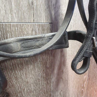 Monocrown Dressage Bridle, Buckles, Bling, Plain Reins *vgc, NO Flash, dirty, mnr missing bling
