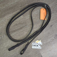 Rsd Rubber Lined Reins *fair, dirt, film, faded, rubber: crumbling, v.rubbed, peeling edge
