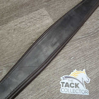 Padded Leather Girth, els *vgc/fair, clean, older, elastic: v.stretched, frayed & thin
