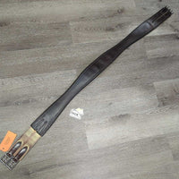 Thick Padded Leather Girth, els *vgc/fair, clean, older, stains, rubs, mnr hairy seams, UNSTITCHED seam
