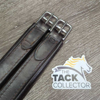 Thick Padded Leather Girth, els *vgc/fair, clean, older, stains, rubs, mnr hairy seams, UNSTITCHED seam
