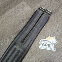 Thick Padded Leather Girth, els *vgc/fair, clean, older, stains, rubs, mnr hairy seams, UNSTITCHED seam
