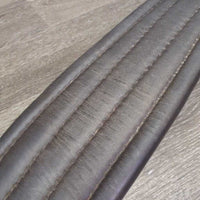 Thick Padded Leather Girth, els *vgc/fair, clean, older, stains, rubs, mnr hairy seams, UNSTITCHED seam
