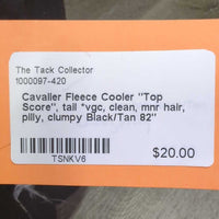 Fleece Cooler "Top Score", tail *vgc, clean, mnr hair, pilly, clumpy
