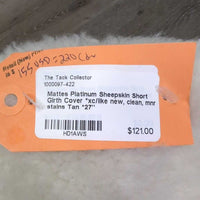 Sheepskin Short Girth Cover *xc/like new, clean, mnr stains
