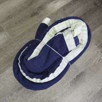 Full Hvy Wool Cooler *vgc, clean, older, hair, rubs, puckered binding
