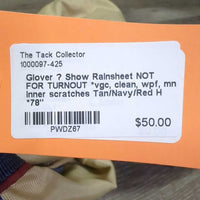 Show Rainsheet NOT FOR TURNOUT *vgc, clean, wpf, mnr inner scratches
