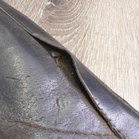 Suede Half Chaps *fair, rubs, stains, dirty, faded, unstitched seams, stretched elastics, threads

