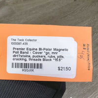 Magnetic Poll Band - Cover *gc, mnr dirt?stains, puckers, rubs, pills, cracking, threads
