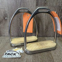 Fine Hvy Stirrup Irons, grips *gc, clean & mnr dirt/stains, mnr scratches, scuffs & stains

