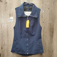 Light Vest, zipper, Back Zip *gc, seam puckers, mnr stain?, frayed inner seams, older
