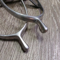 Fine Round Sm Hammerhead Spurs, Leather Spur Straps, Bling *gc, clean & dirty, scratches, scuffs, peeling bling
