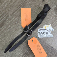 Soft Leather Spur Straps *gc, clean, cracking, mnr dents & twists

