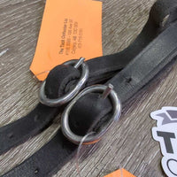 Soft Leather Spur Straps *gc, clean, cracking, mnr dents & twists
