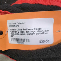 Full Neck Fleece Cooler, 2 legs, tail *vgc, clean, mnr hair, pills, rubs, clumpy
