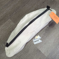 Canvas Cantle Bag, Zipper *vgc, clean, frayed/unstitched seams, v.long loose inside threads

