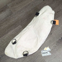 Canvas Cantle Bag, Zipper *vgc, clean, frayed/unstitched seams, v.long loose inside threads
