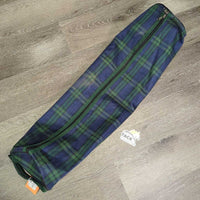 Tube Light Nylon Bridle Bag, zipper *gc, older, clean, mnr hair, dents
