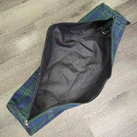 Tube Light Nylon Bridle Bag, zipper *gc, older, clean, mnr hair, dents
