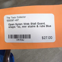 Open Nylon Web Stall Guard, snaps *xc, mnr stains & rubs
