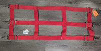 Open Nylon Web Stall Guard, snaps *vgc, mnr dirt, rust, stains & rubs
