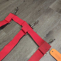 Open Nylon Web Stall Guard, snaps *vgc, mnr dirt, rust, stains & rubs
