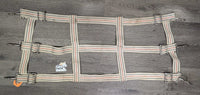 Cotton Web Open Stall Guard *gc, stained, dingy, mnr dirt, rust, threads rus
