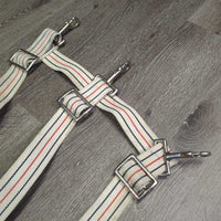 Cotton Web Open Stall Guard *gc, stained, dingy, mnr dirt, rust, threads rus
