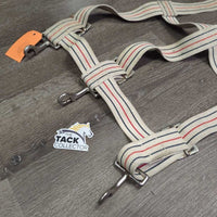 Cotton Web Open Stall Guard *gc, stained, dingy, mnr dirt, rust, threads rus

