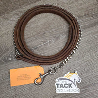 72" Fine Soft 15" wide Show Lead Shank, 24" Fine Nose Chain *vgc, mnr rubs, clean

