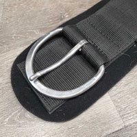 Wide Roper Neoprene & Nylon Web Cinch, velcro Liner, 2x D Rings *vgc, clean, hairy, residue, creased/bumpy bottom
