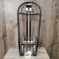 Stall Mount Metal Folding Saddle Rack *vgc, mnr dirt, scratches, scrapes & rubs

