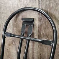 Stall Mount Metal Folding Saddle Rack *vgc, mnr dirt, scratches, scrapes & rubs
