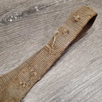 Aluminum Nutcraker & Nylon Cribbing Collar *fair, v.dirty, torn & extra holes, rubs, frays, snags
