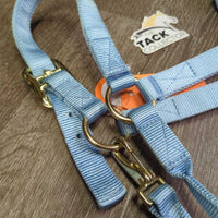 Nylon Halter, adj, snap *vgc, clean, mnr stains, rubs & frays

