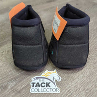No Turn Bell Boots, velcro *xc, clean, mnr residue, rubs & pills
