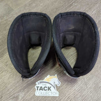 No Turn Bell Boots, velcro *xc, clean, mnr residue, rubs & pills
