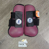 Open Front & Hind Boots, velcro *gc, clean, threads, threads, frayed & pilly edges
