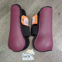 Open Front & Hind Boots, velcro *gc, clean, threads, threads, frayed & pilly edges
