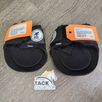 Open Front & Hind Boots, velcro *gc, clean, threads, threads, frayed & pilly edges
