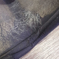 Open Front Boots, velcro *fair, clean, v.holey/torn edges, hairy lining, faded, scrapes, residue
